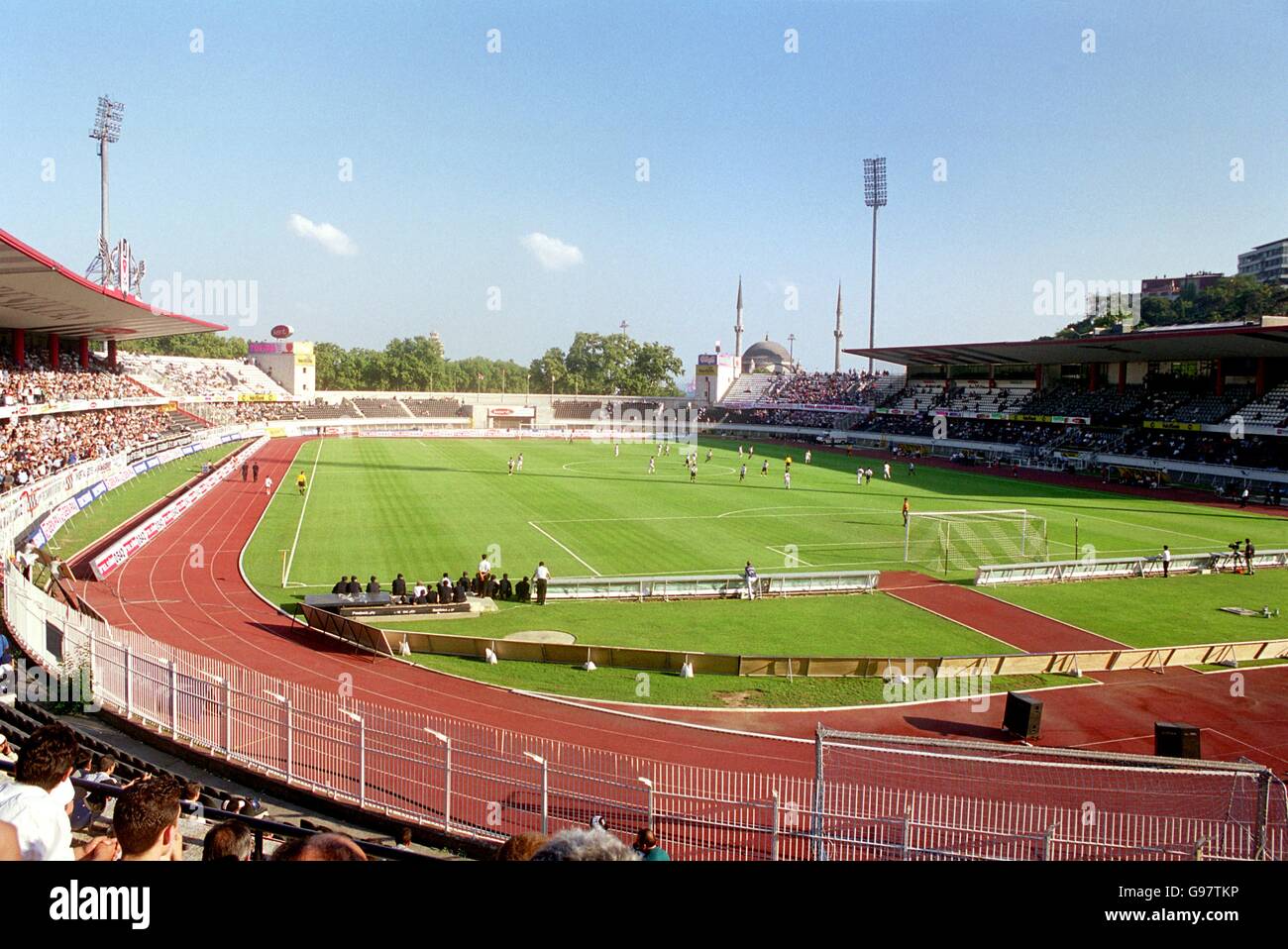 Turkish Soccer - Besiktas v Samsunspor. Inonu Stadium, home of Besiktas Stock Photo