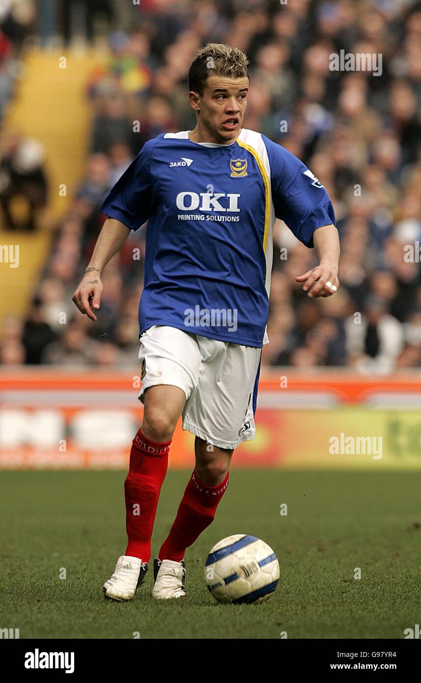 Soccer - FA Barclays Premiership - Portsmouth v Manchester City - Fratton Park. Andres D'Alessandro, Portsmouth Stock Photo