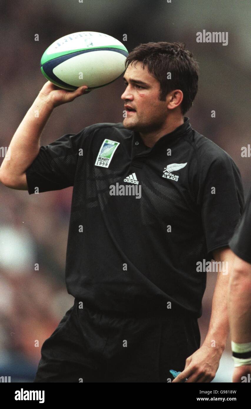 Rugby Union - Rugby World Cup 99 - Pool B - New Zealand v Italy Stock Photo