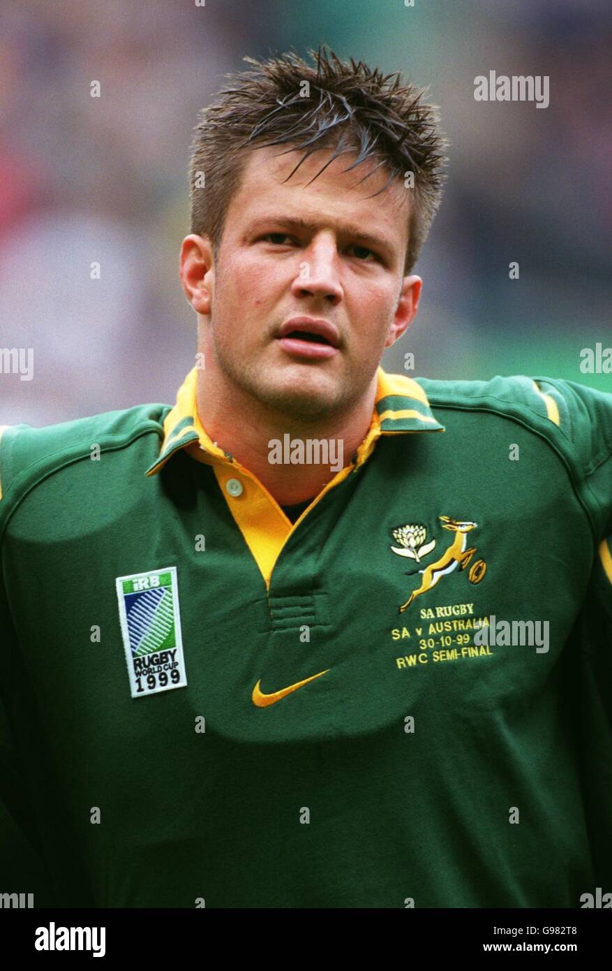 Rugby Union - Rugby World Cup 99 - Semi Final - South Africa v Australia Stock Photo