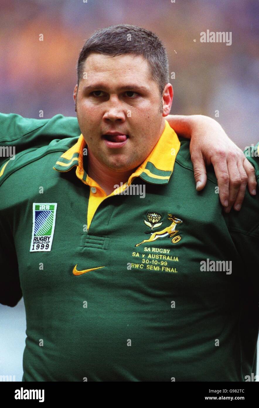 Rugby Union Rugby World Cup 99 Semi Final South Africa v Australia Stock Photo Alamy