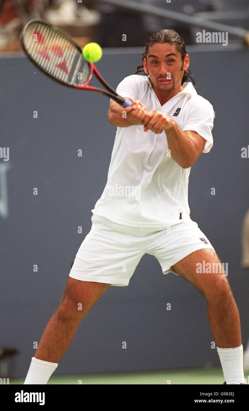 Tennis - US Open - Men's Singles - Second Round - George Bastl v Marcelo Rios Stock Photo