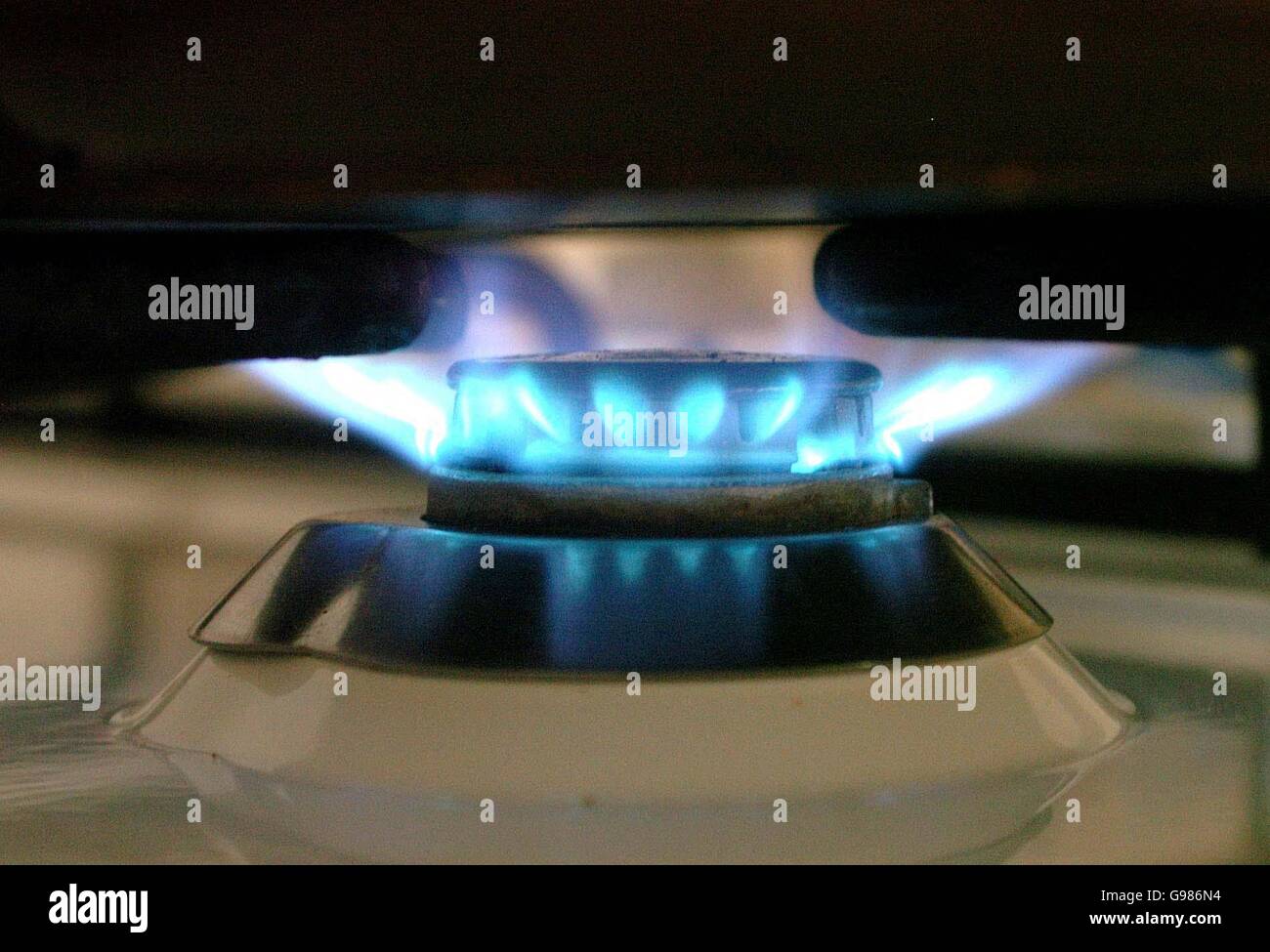 A gas ring at a home in Birmingham.. A gas ring at a home in Birmingham ...