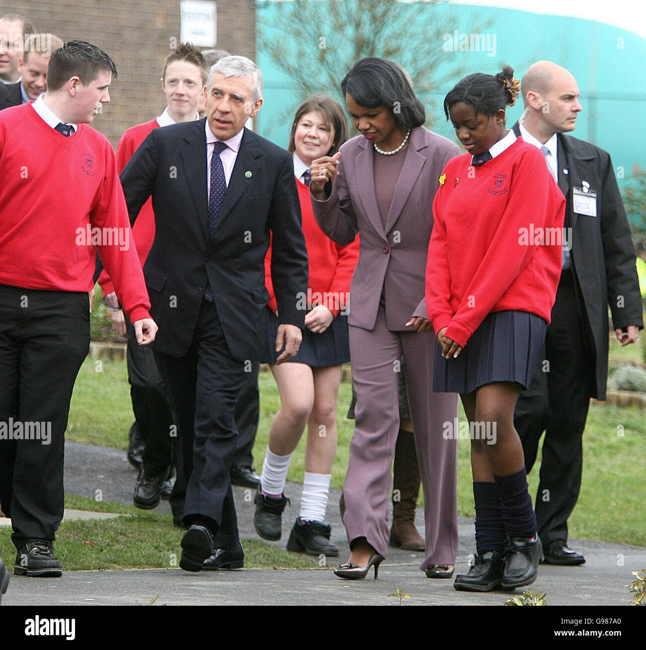 Condoleezza Rice UK Visit Stock Photo - Alamy