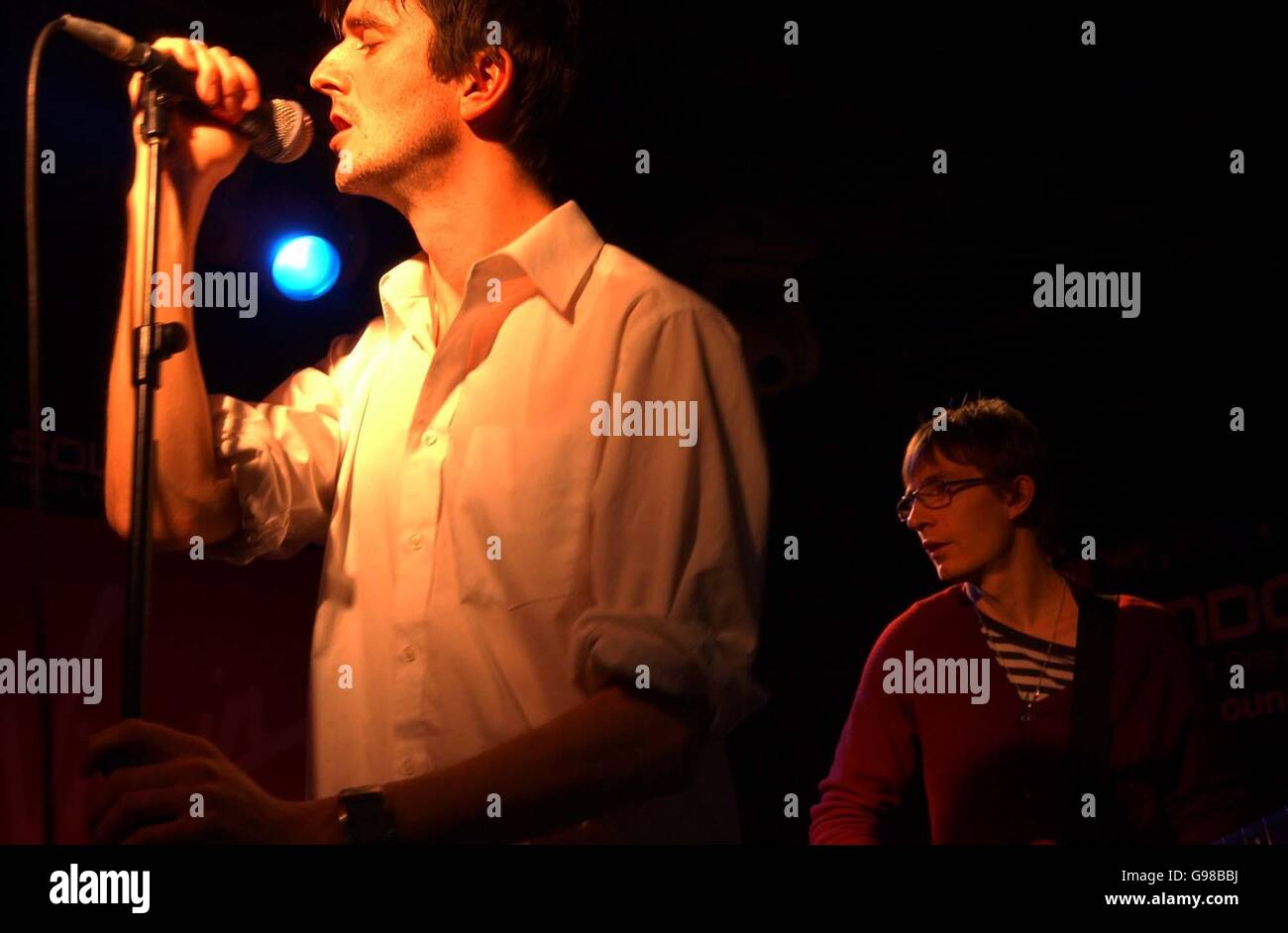 Lead singer of the rakes alan donohoe hires stock photography and