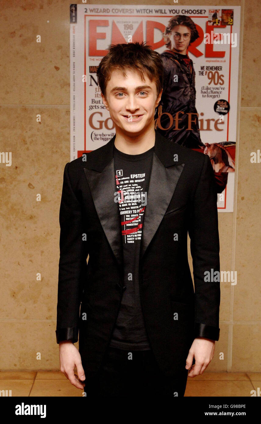 Harry Potter star Daniel Radcliffe arrives for the Sony Ericsson Empire  Film Awards 2006, from the Hilton London Metropole, central London, Monday  13 March 2006. See PA story SHOWBIZ Empire. PRESS ASSOCIATION