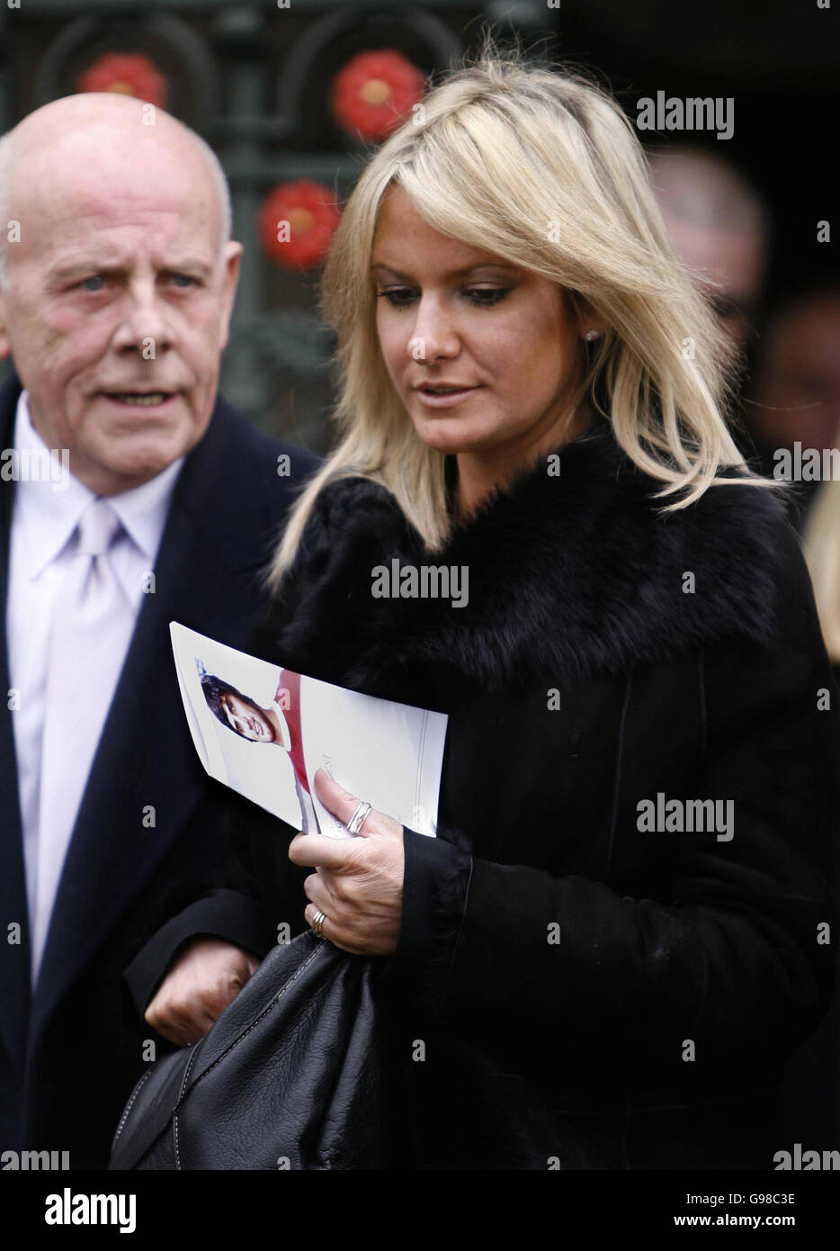 Alex Best leaves the memorial service for football legend George Best, at Manchester Cathedral, Thursday March 16, 2006. Former Manchester United and Northern Ireland great Best succumbed to multiple organ failure on November 25 last year at the Cromwell Hospital in west London, following years of alcohol abuse. See PA Story MEMORIAL Best. PRESS ASSOCIATION Photo. Photo credit should read: Peter Byrne/PA. Stock Photo