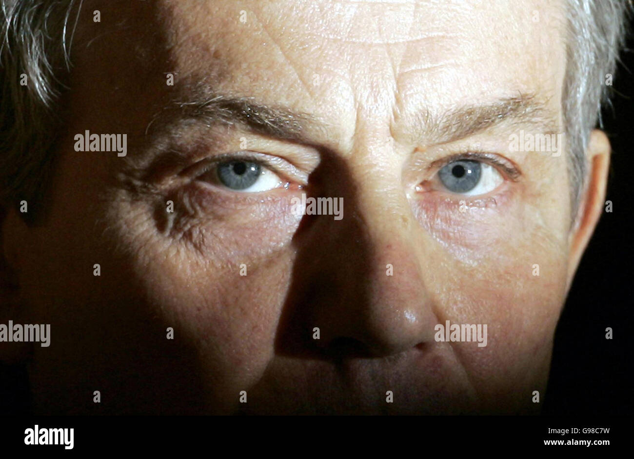 Tony Blairs monthly Press Conference - London Stock Photo