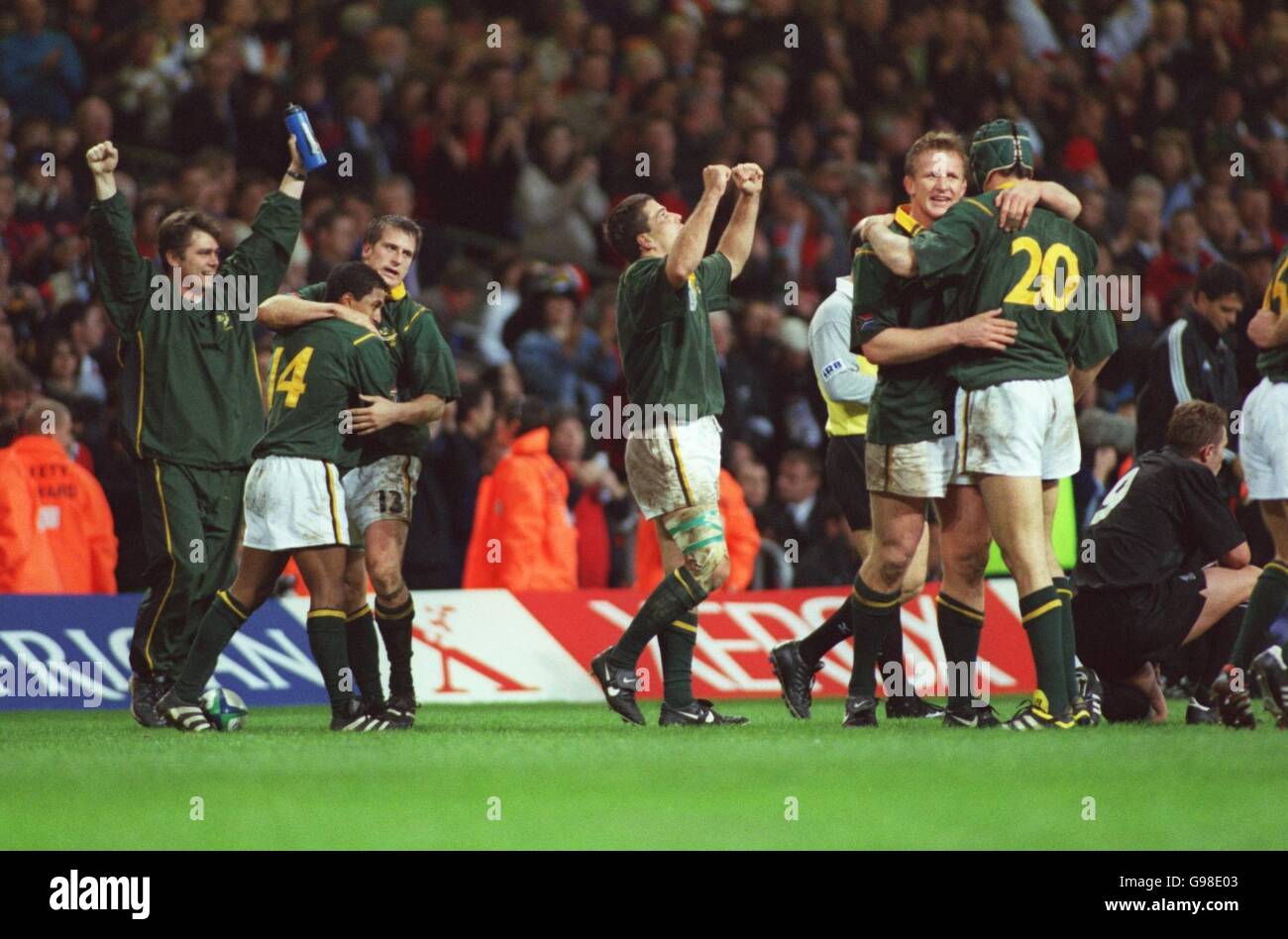 Andre venter and albert van den berg celebrate victory hi-res stock ...