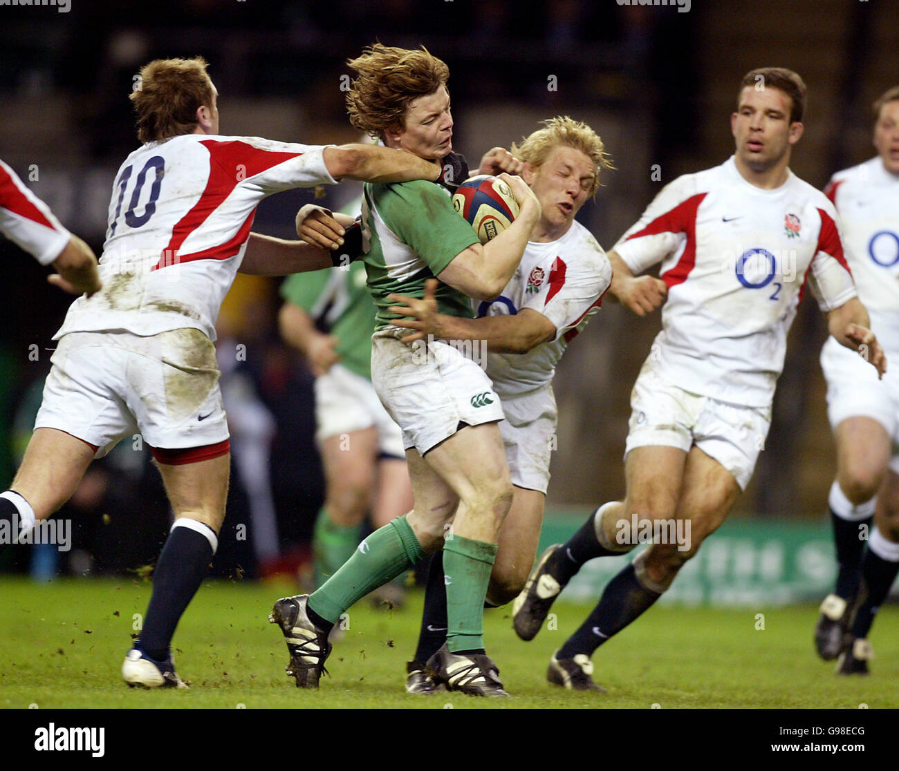 Rugby Union - RBS 6 Nations Championship 2006 - England v Ireland - Twickenham Stock Photo