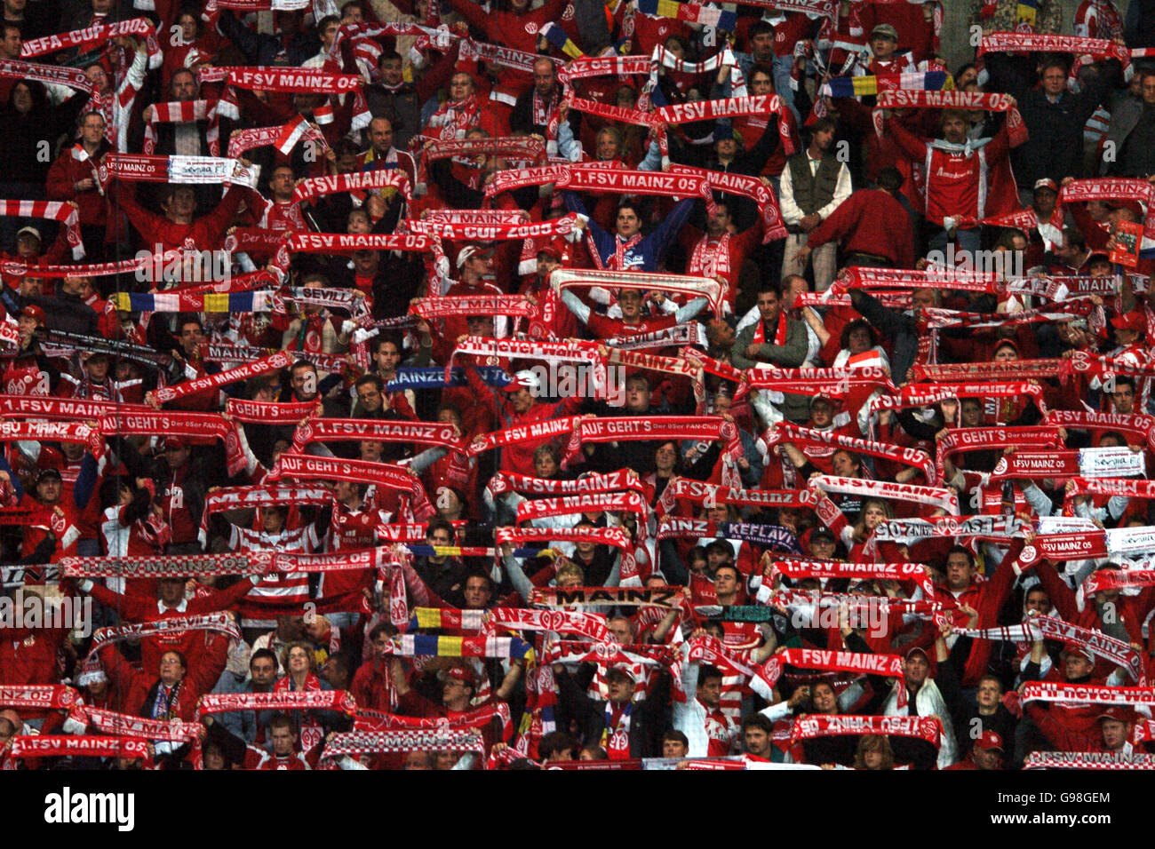 Soccer - UEFA Cup - First Round - Second Leg - Mainz v Seville - Commerzbank Arena Stock Photo