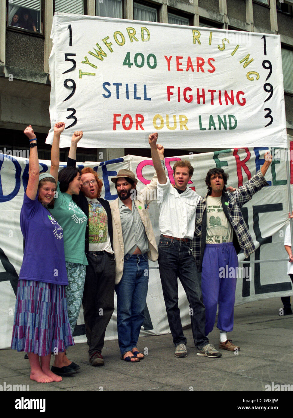 Twyford Down Protest Stock Photo Alamy