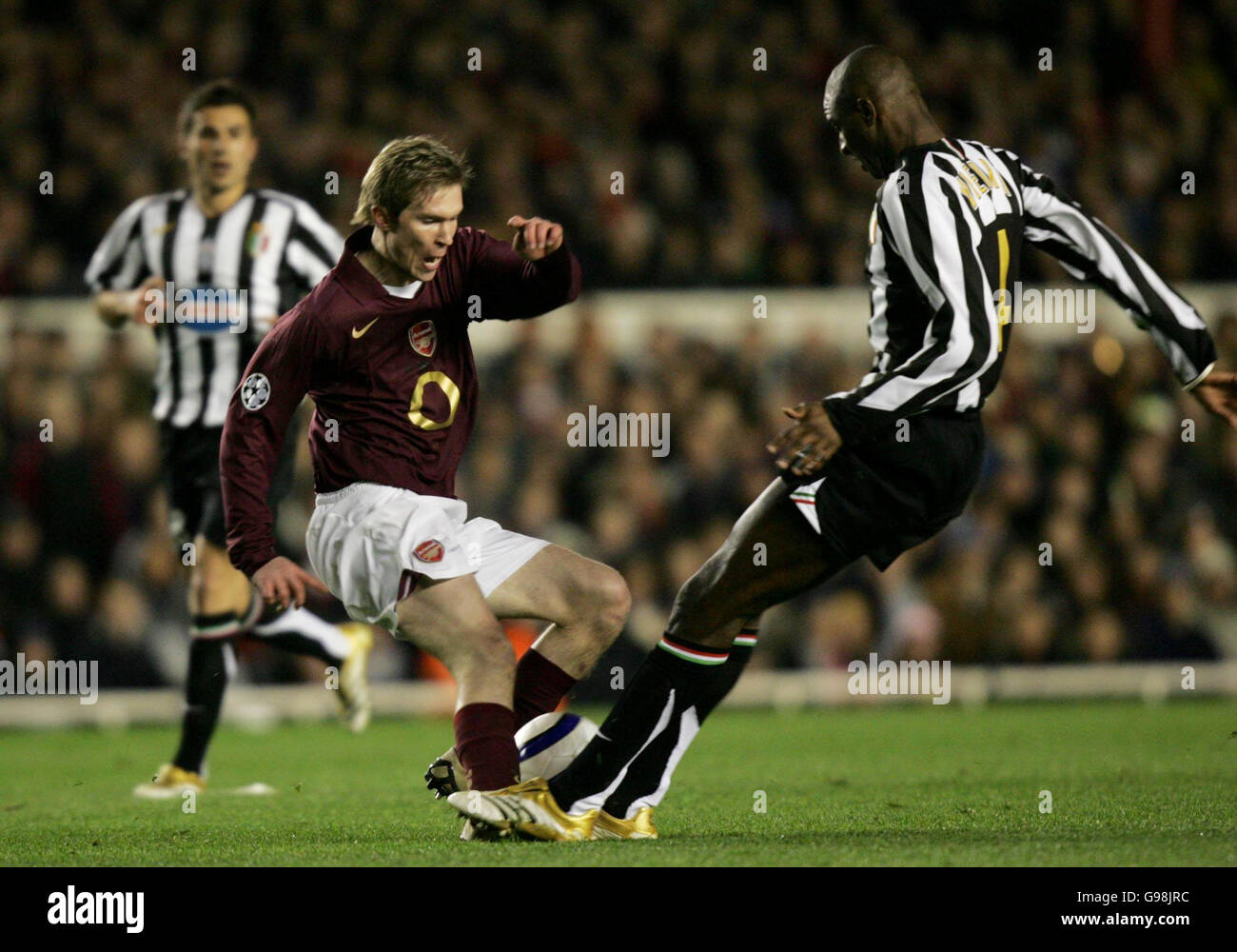 Patrick vieira of juventus during the champions league quarter