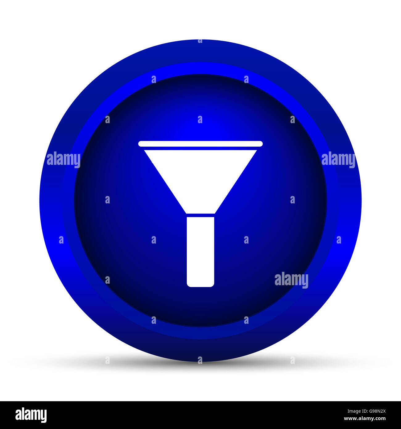 Filter icon. Internet button on white background Stock Photo - Alamy