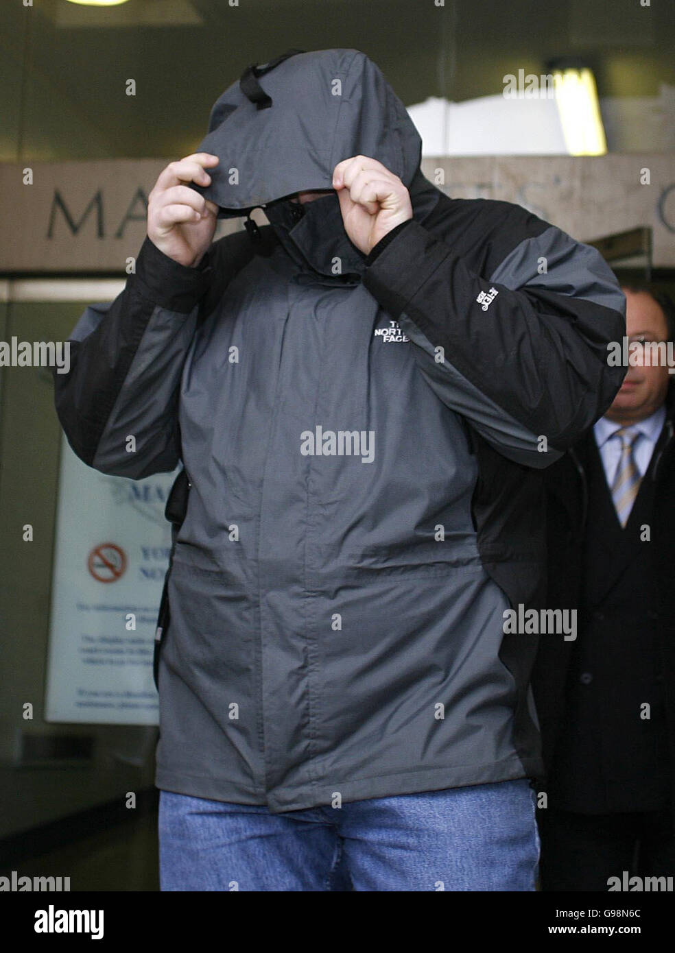 Graham Sankey leaves Liverpool Magistrates Court, Thursday March 9 2006 where he faced a banning order preventing him travelling to the World Cup in Germany. Sankey confessed to a crime for which a British teenager is serving 15 years in a Bulgarian prison and appeared in court today facing a ban from all football matches in the UK and abroad. Graham Sankey, 20, from Liverpool, made a written confession to throwing a brick at a Bulgarian man during a fight in the Golden Sands resort, in Varna, in May, last year. See PA story COURTS Shields. PRESS ASSOCIATION photo. Picture credit should read: Stock Photo