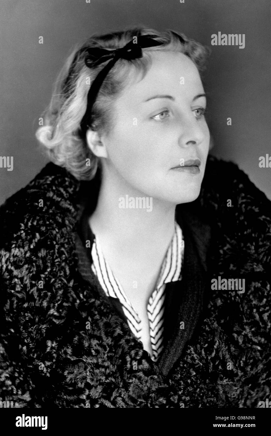 Pamela Mitford - 1934 Stock Photo