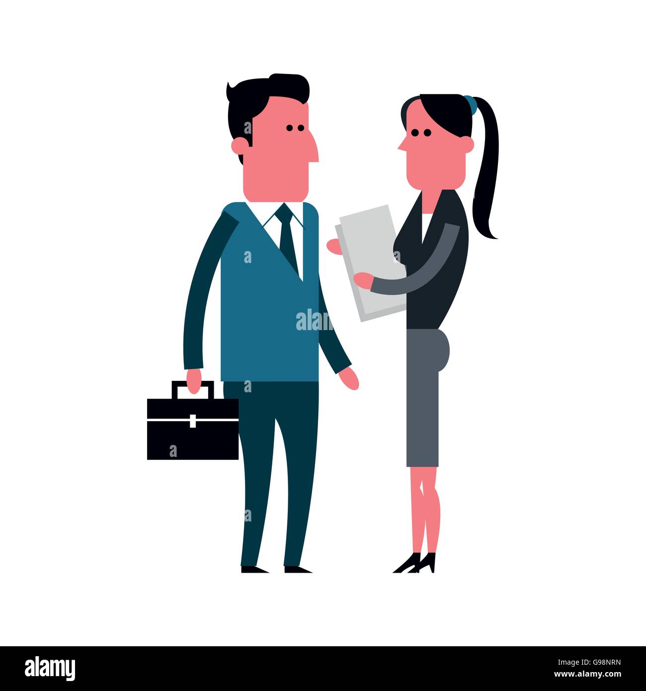 Man and Woman cartoon. People design. Vector graphic Stock Vector Image ...