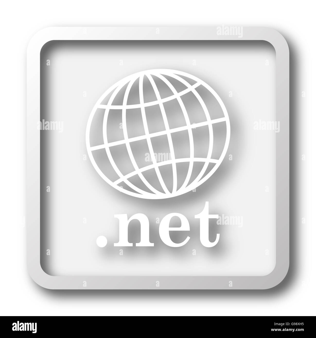 .net icon. Internet button on white background Stock Photo - Alamy