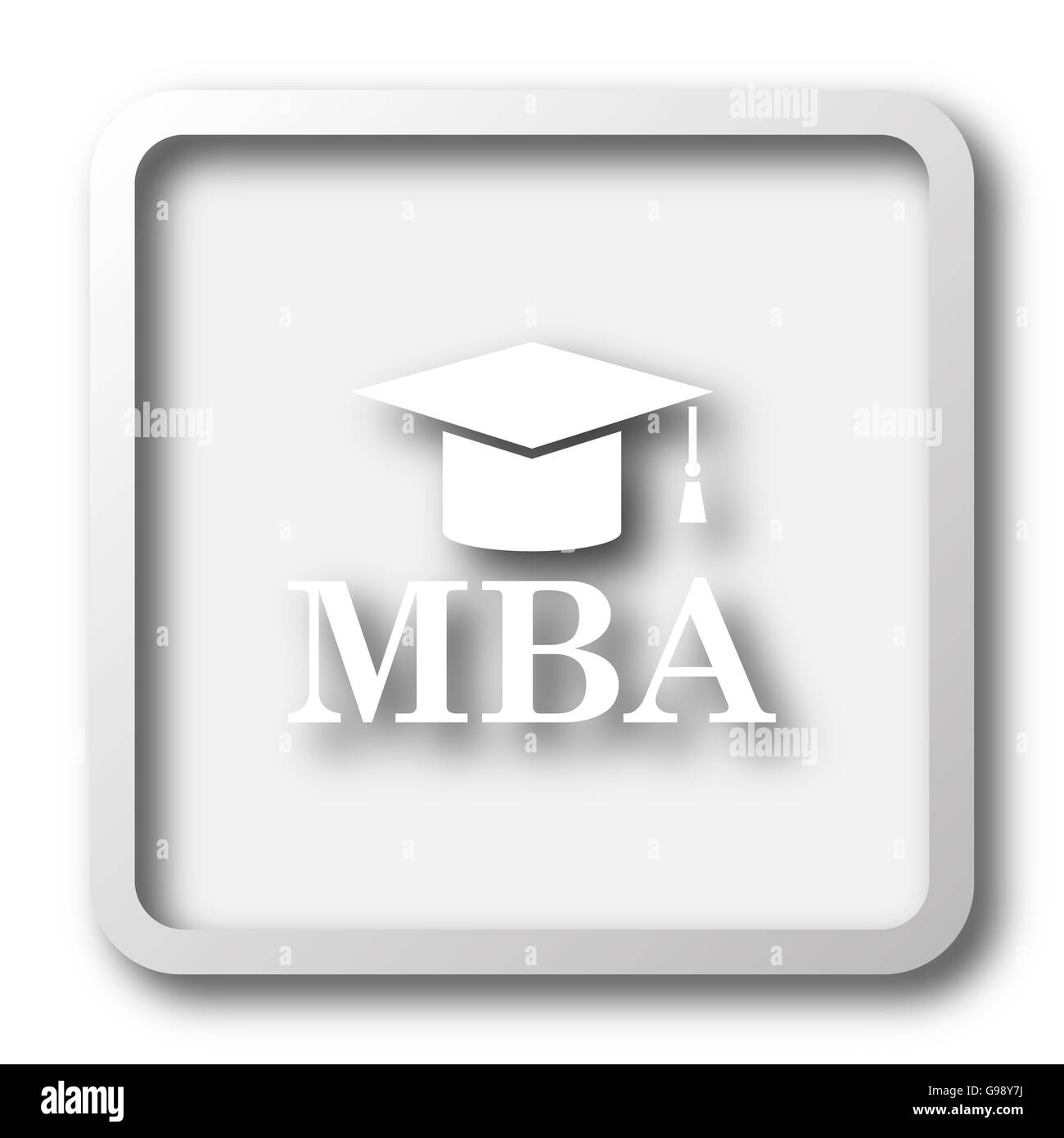 Mba icon internet button on hi-res stock photography and images - Alamy