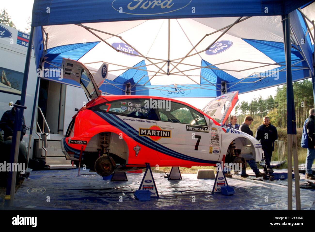 Colin McRae of Great Britain in a Ford Focus during the Monte