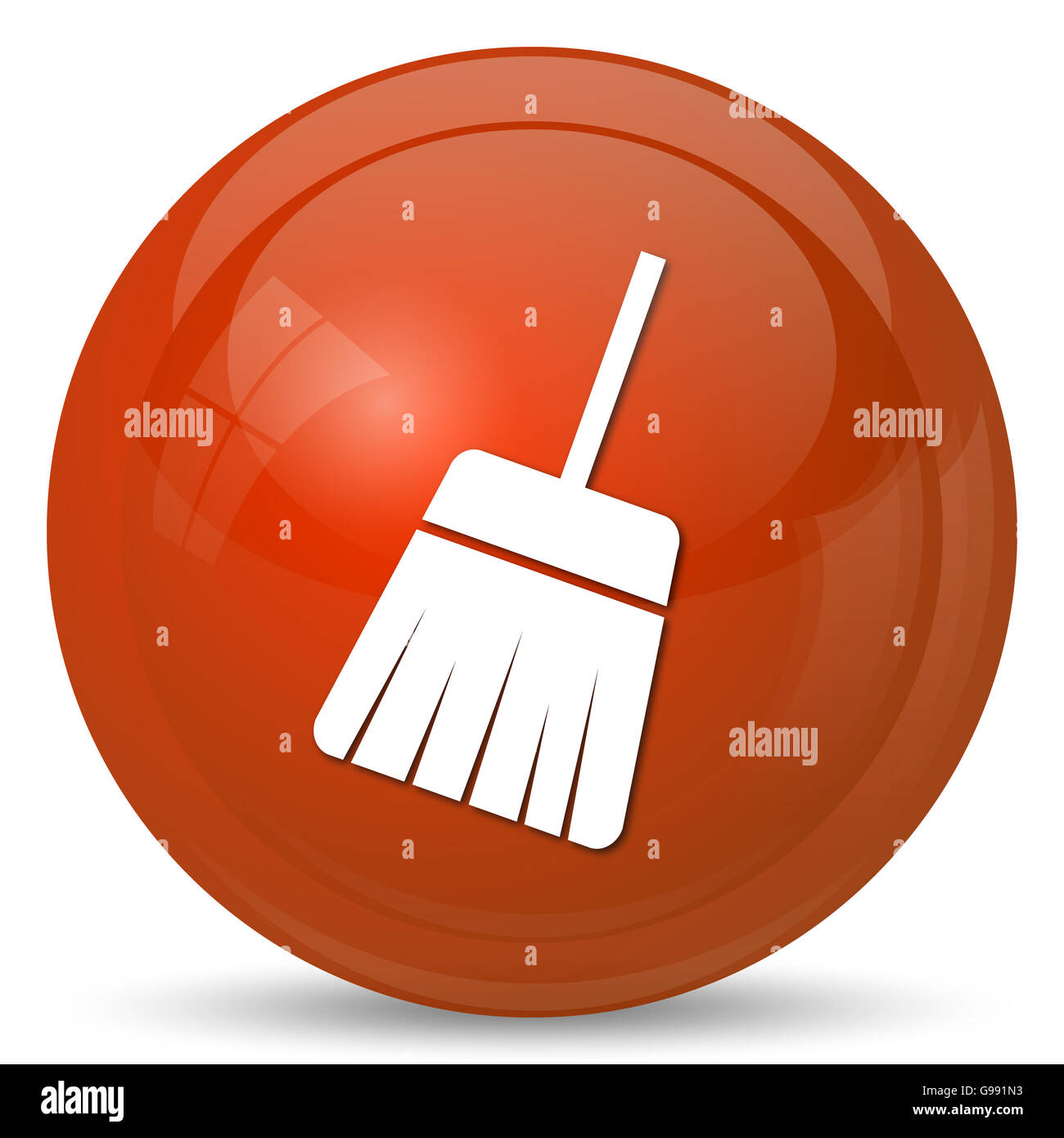 Sweep icon. Internet button on white background Stock Photo - Alamy