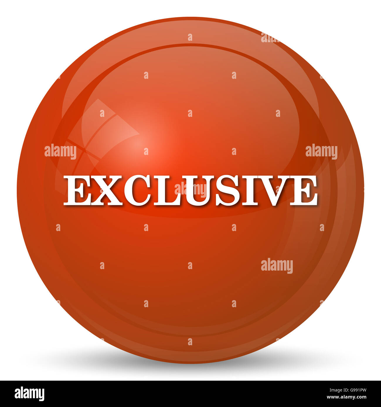 Exclusive icon. Internet button on white background Stock Photo - Alamy
