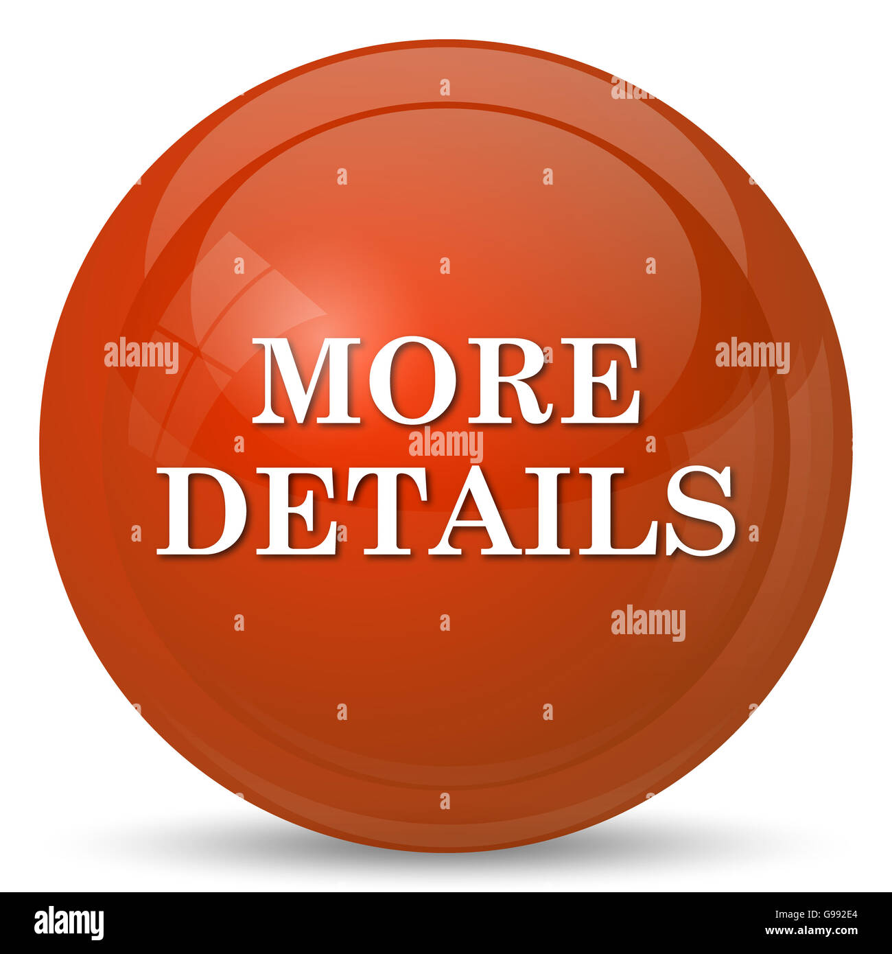 More details icon. Internet button on white background Stock Photo - Alamy