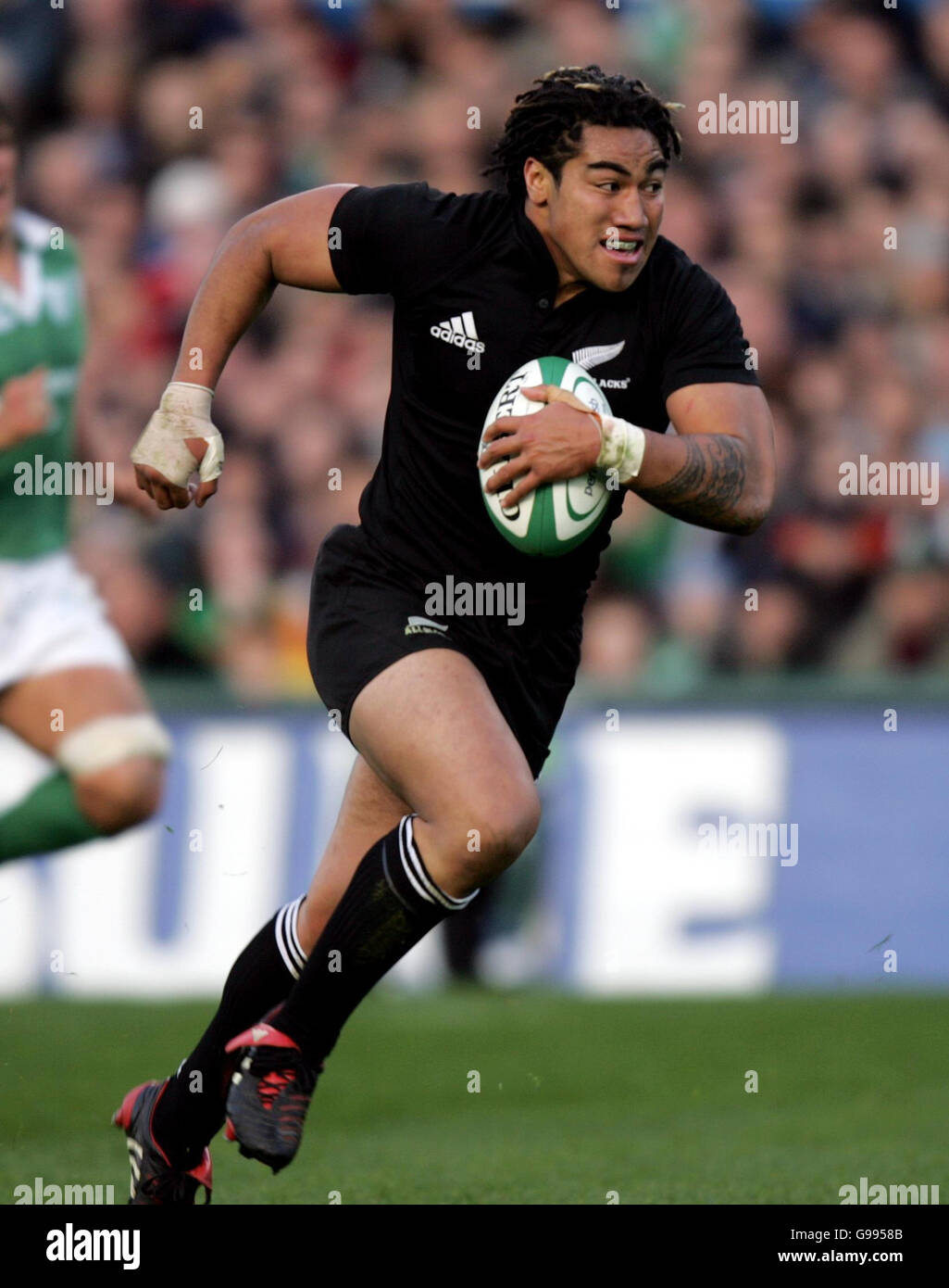 New Zealand's Ma'a Nonu in action during the Ireland v New Zealand match at Lansdowne Road, Dublin. Stock Photo