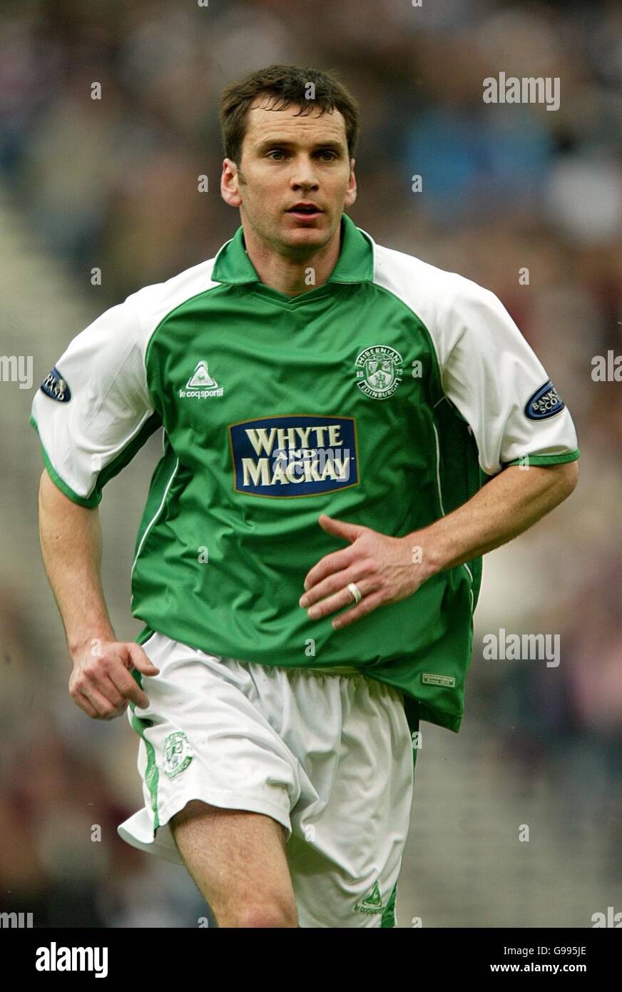 Soccer - Tennents Scottish Cup - Semi-Final - Hibernian v Heart of Midlothian - Hampden Park Stock Photo