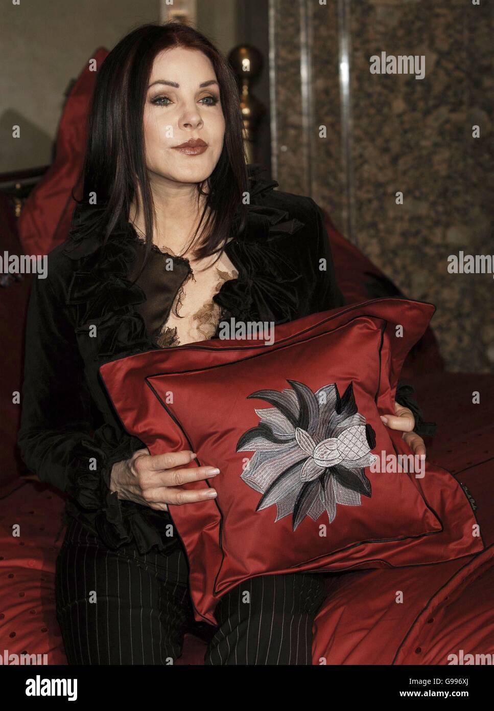 Priscilla Presley at a photocall for the launch of her bed linen collection, at Harrods in Knightsbridge, west London, Wednesday 5 April 2006. PRESS ASSOCIATION PHOTO. Photo credit should read:Yui Mok/PA Stock Photo