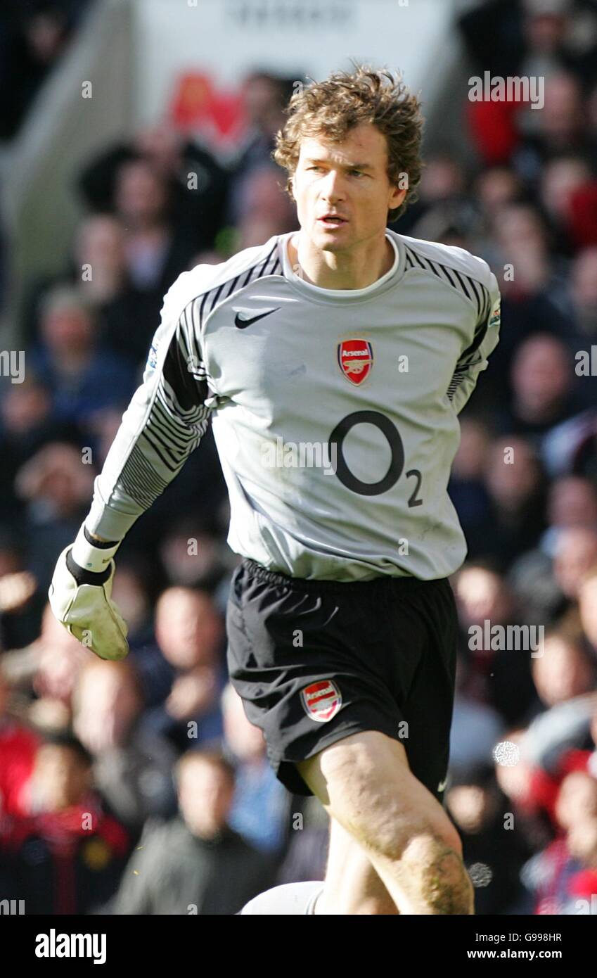 Soccer - FA Barclays Premiership - Manchester United v Arsenal - Old Trafford. Arsenal's Jens Lehmann Stock Photo