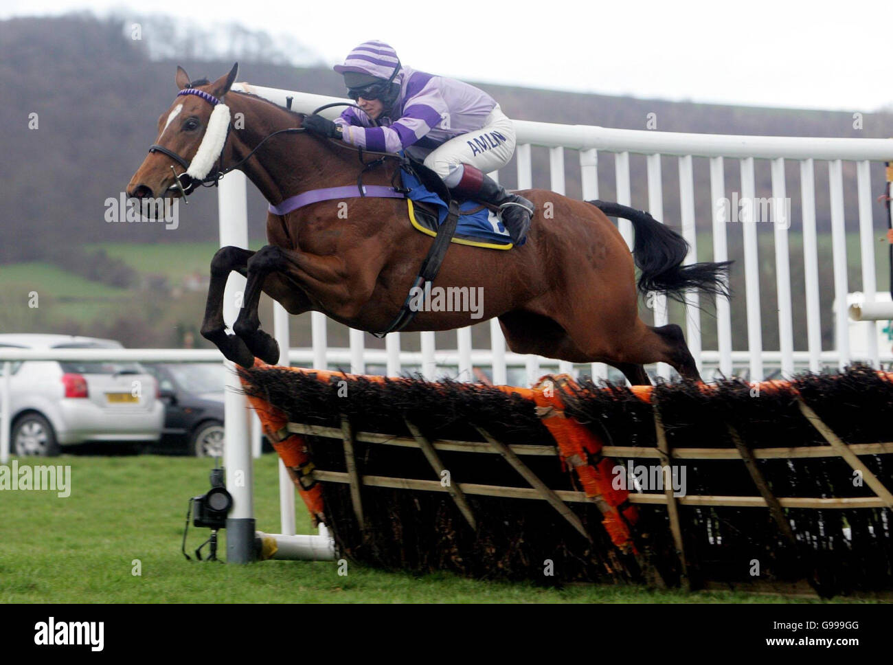 Jockey richard johnson ludlow racecourse hi-res stock photography and ...