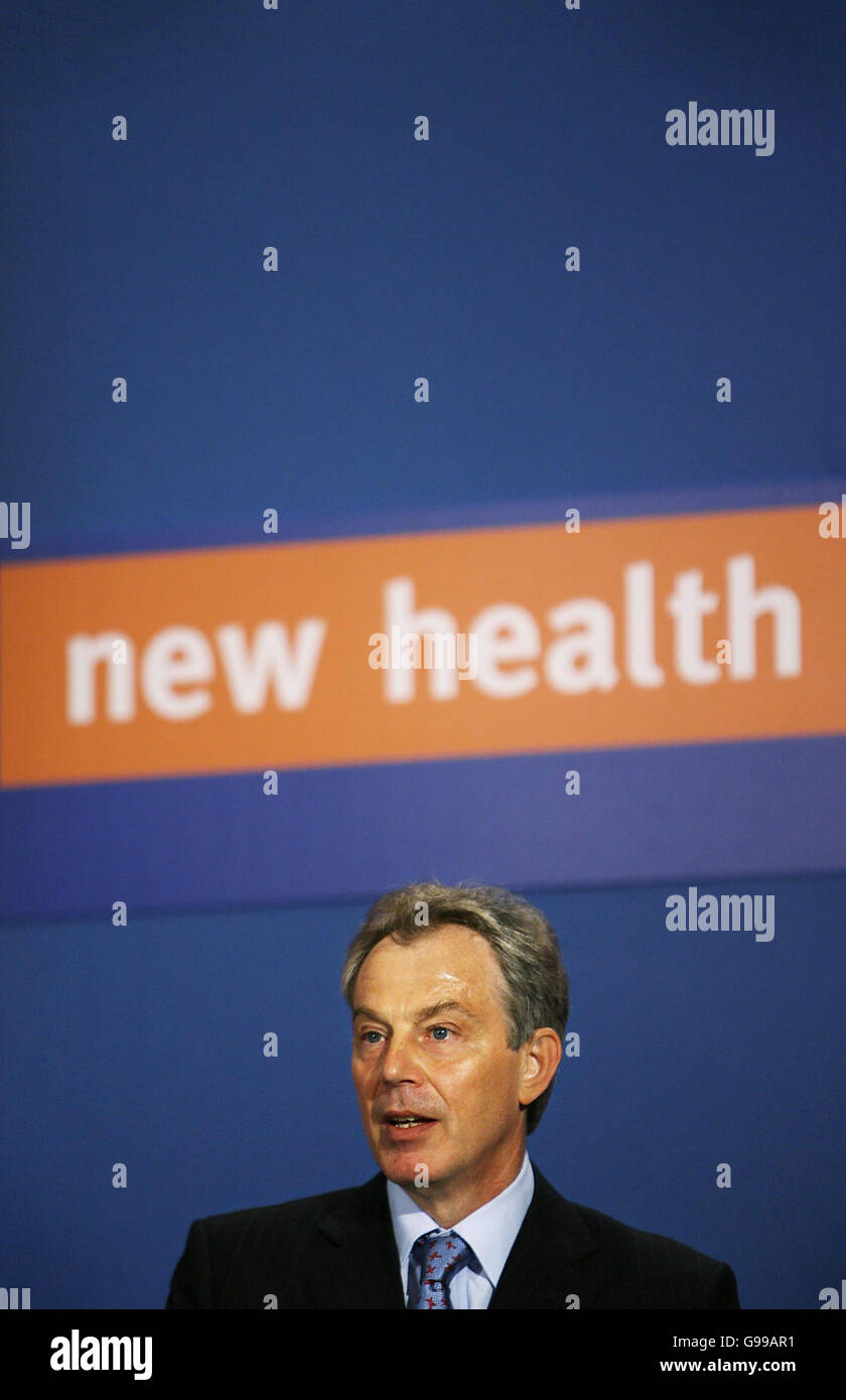 Tony blair prime minister nhs hi-res stock photography and images - Alamy