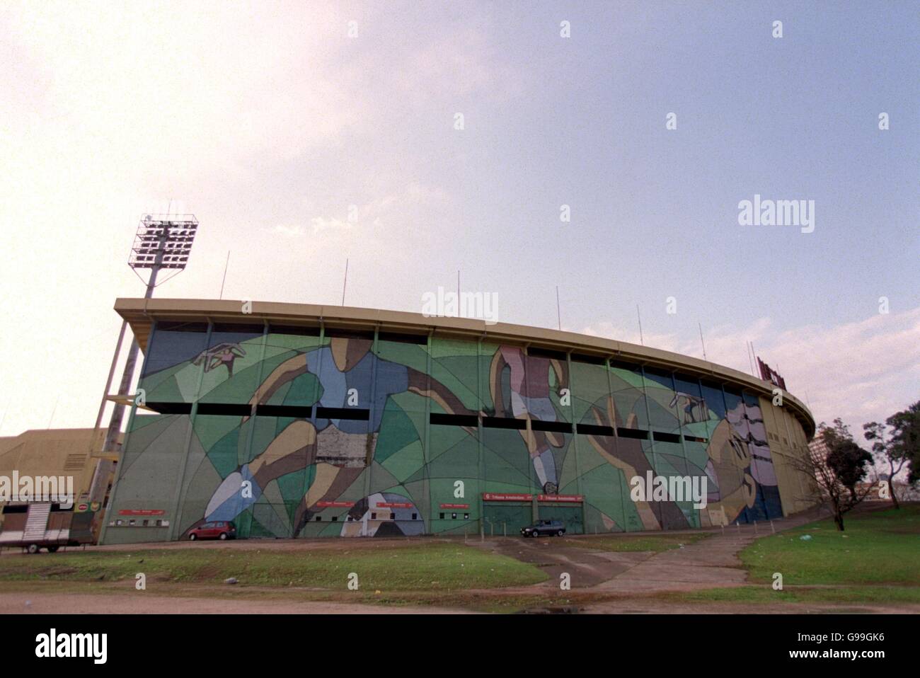 Racing Club Juan Carlos Chango Cárdenas historic goal against Celtic  Glasgow, to win the Intercontinental Cup. Centenario Stadium, Montevideo,  Uruguay. November 4th, 1967 Stock Photo - Alamy