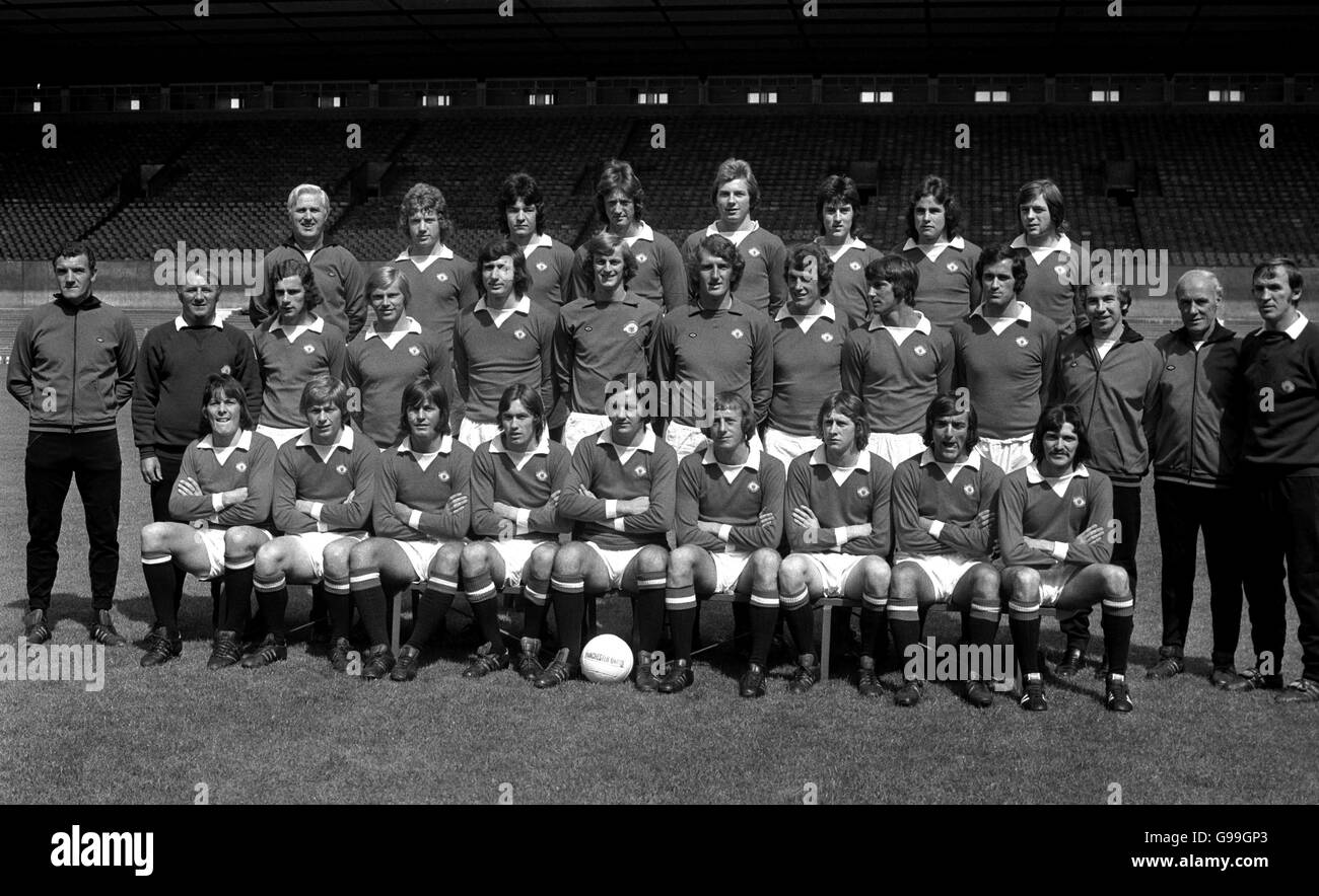 Manchester United Team Photo Stock Photo Alamy