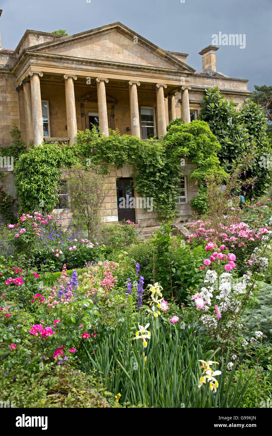House and gardens Kiffsgate Court Mickleton Cotswolds UK Stock Photo