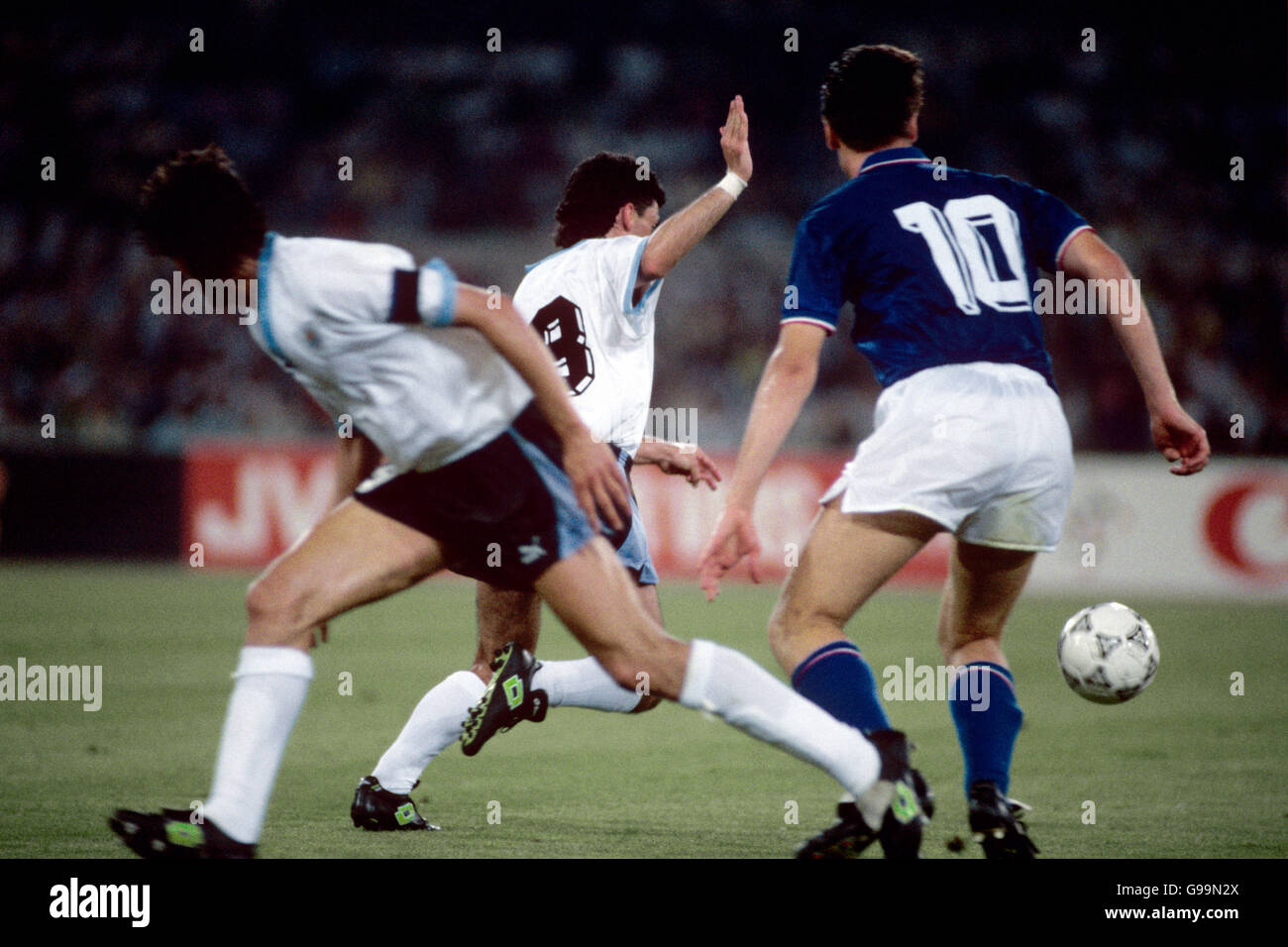 Soccer world cup italia 1990 round italy uruguay olympic stadium hi-res ...