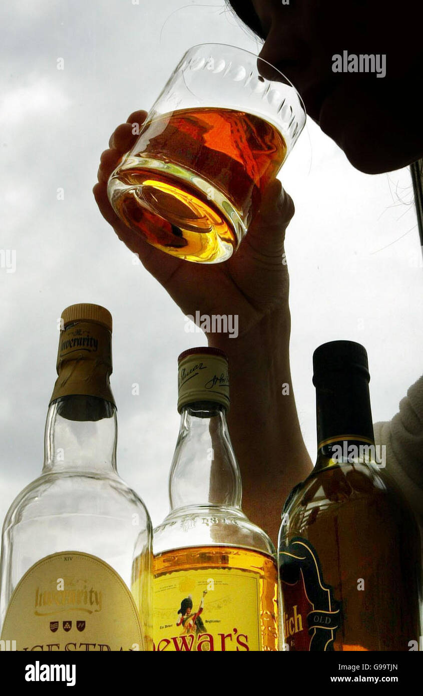 LEGAL Whisky. Malt Whisky produced in Scotland. Stock Photo