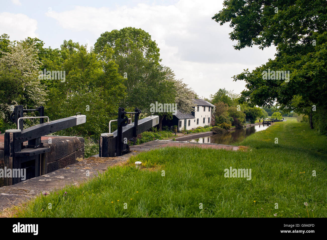 Frankton Locks on the Montgomery Canal Stock Photo Alamy