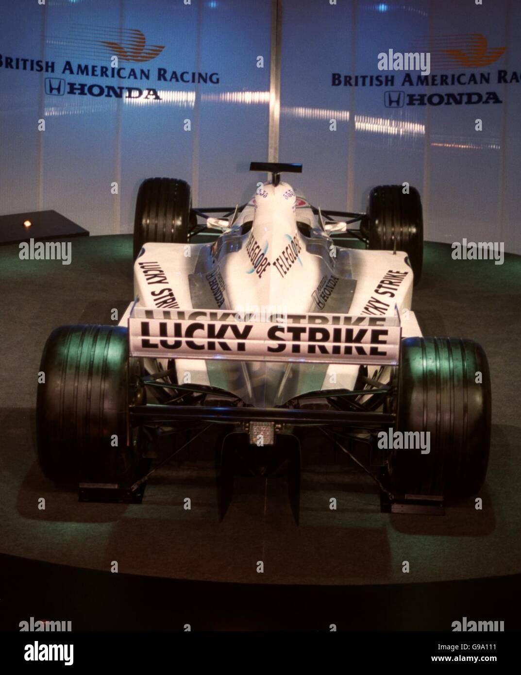 Back view of the new bar f1 car hires stock photography and images Alamy