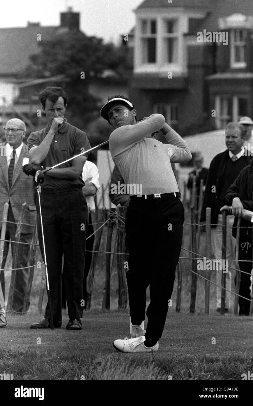 Gary Player - The Open. Gary Player, The South African, Driving Off The