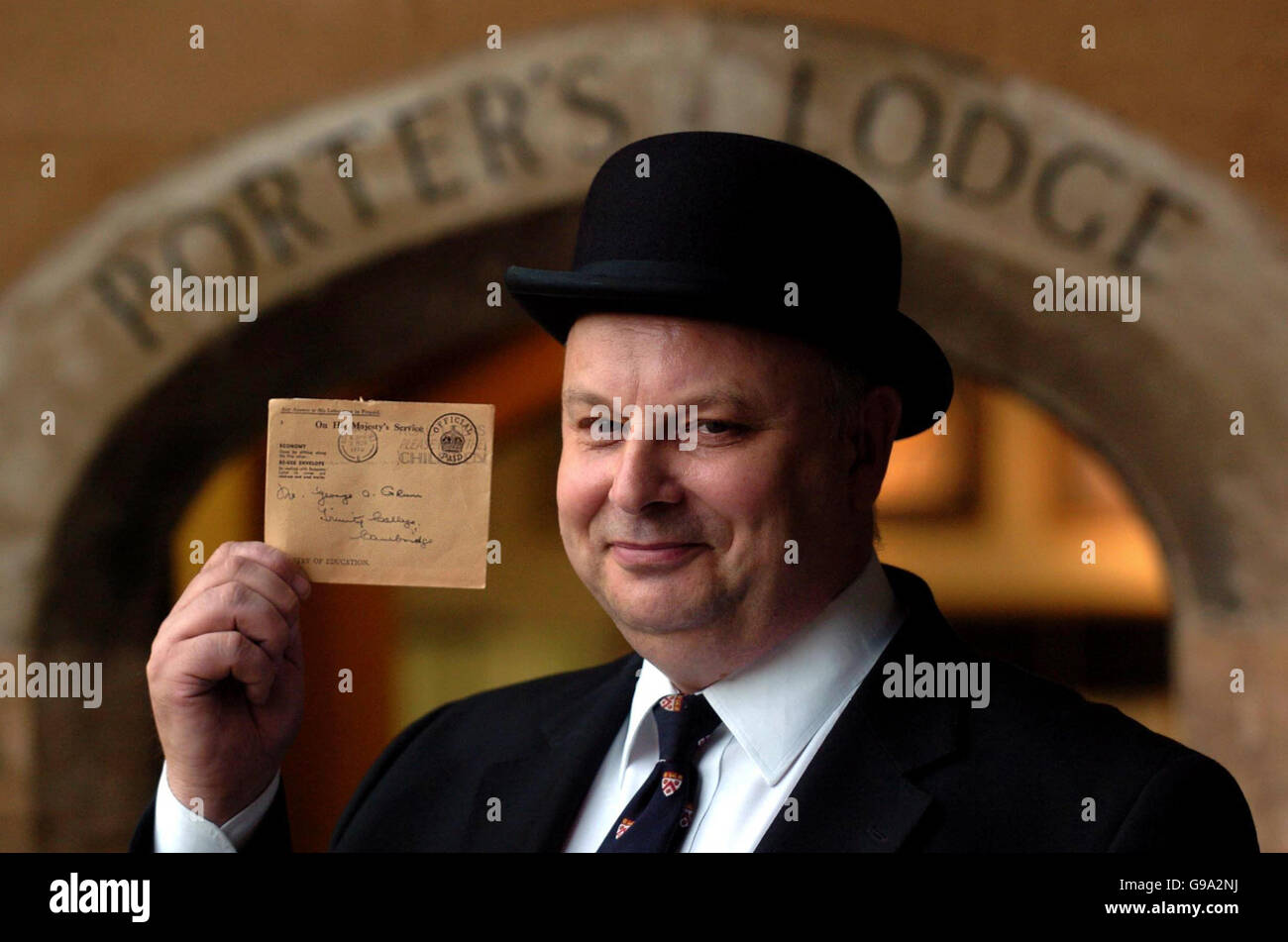 Turned up curious staff prised open the envelope hires stock