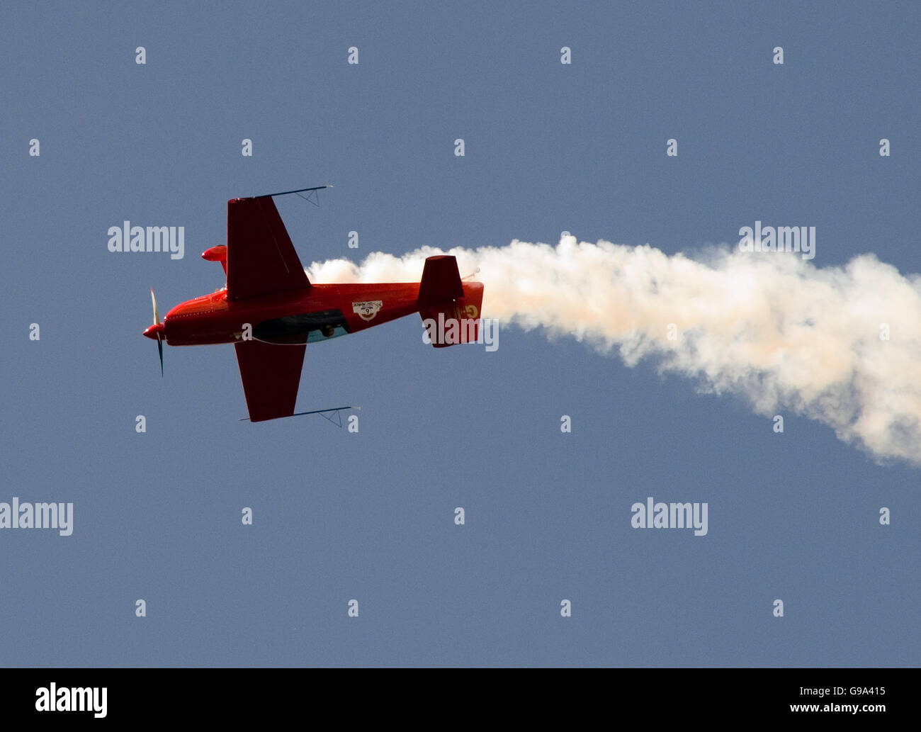 Red Bull Air Race World Series - Longleat House. An aircraft in action Stock Photo