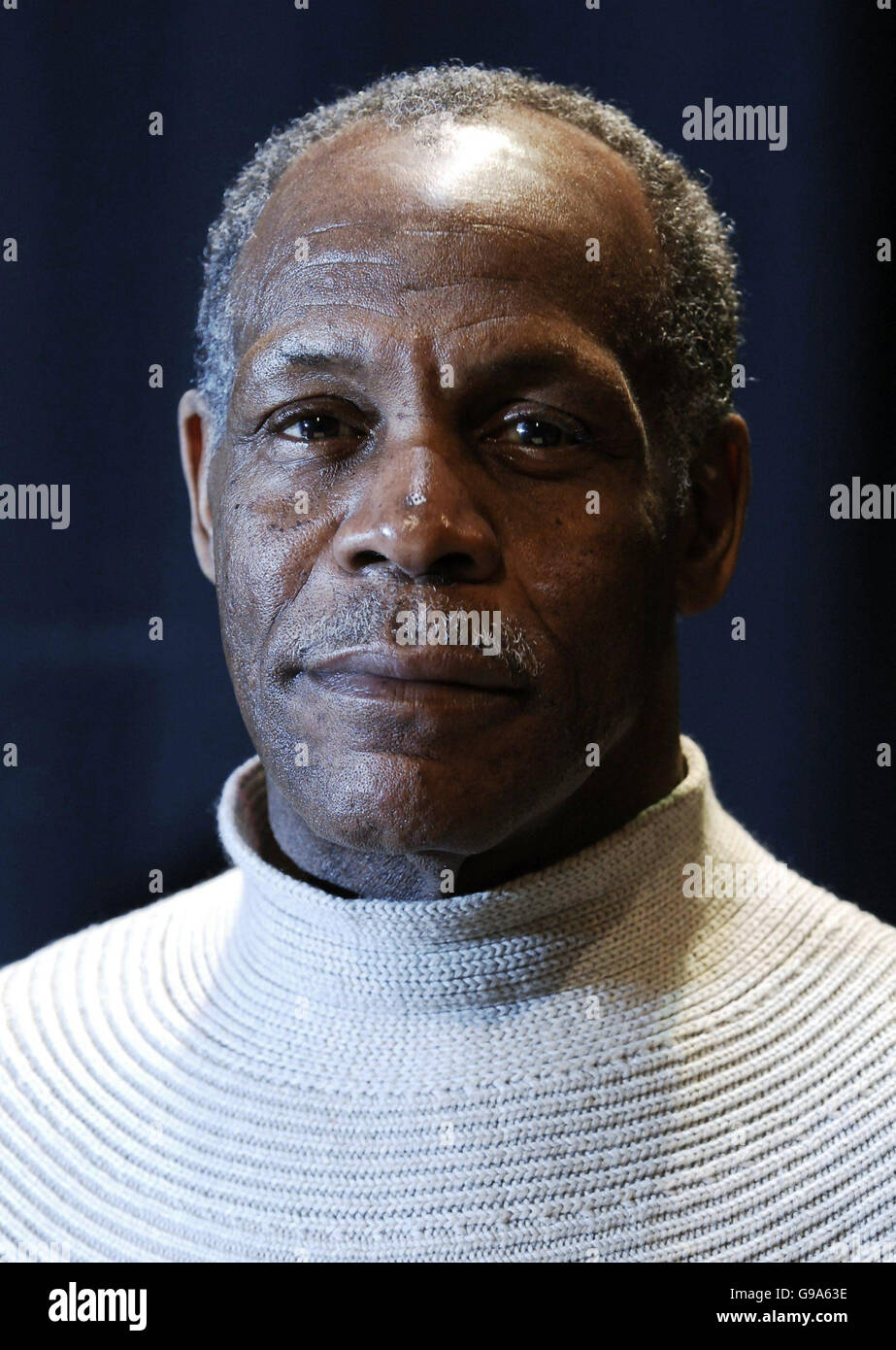 Cast member Danny Glover during a photocall for the play 'The Exonerated' at The Riverside Studios in Hammersmith, west London. Stock Photo