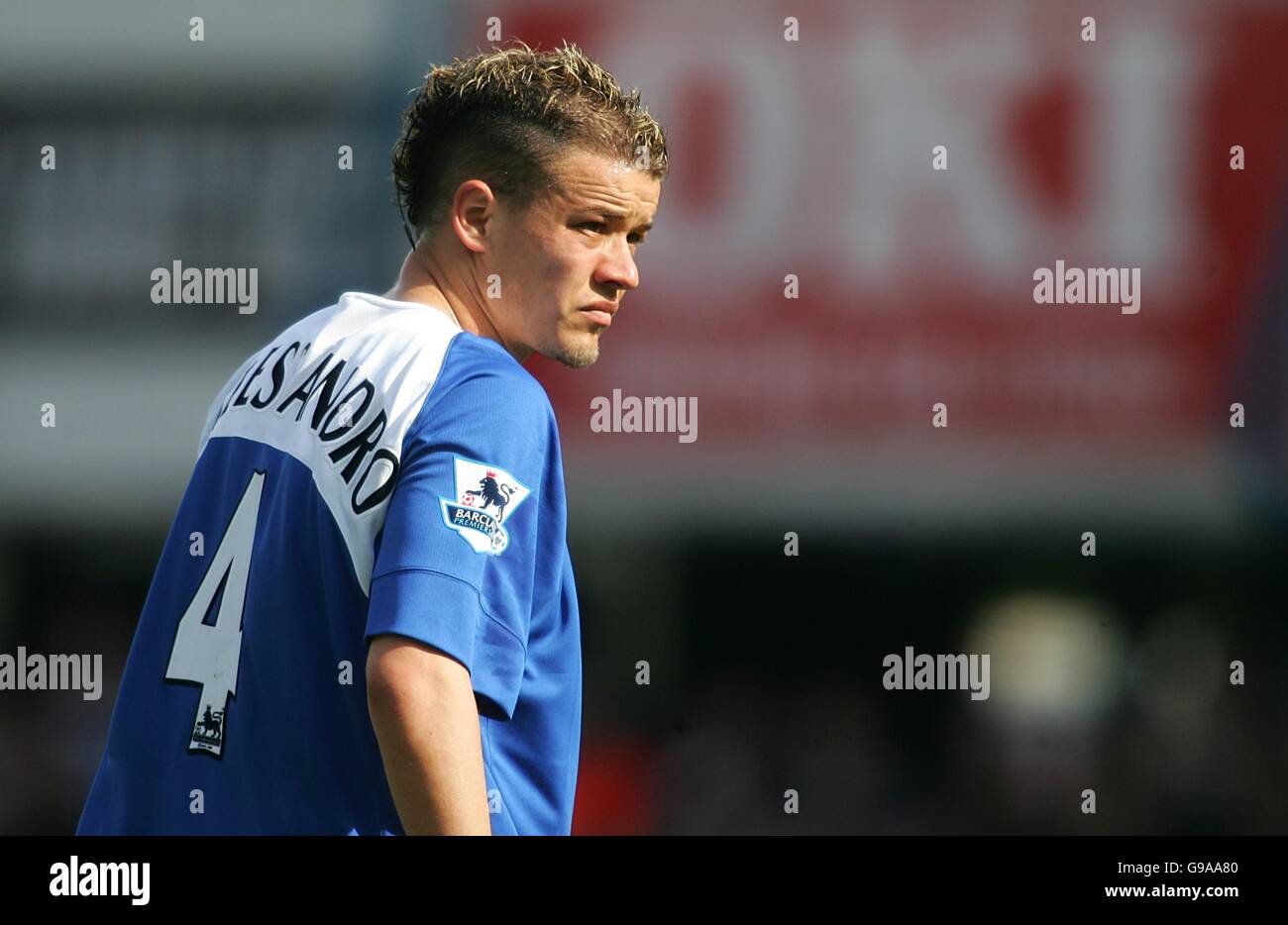 Soccer - FA Barclays Premiership - Portsmouth v Sunderland - Fratton Park. Andres D'Alessandro, Portsmouth Stock Photo