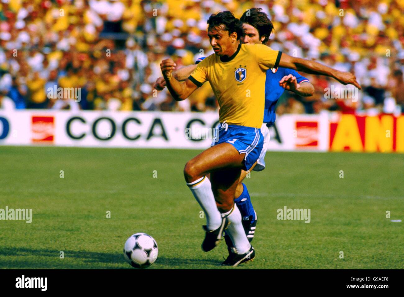 Soccer World Cup Spain 1982 Group C Brazil V Italy Stock Photo Alamy