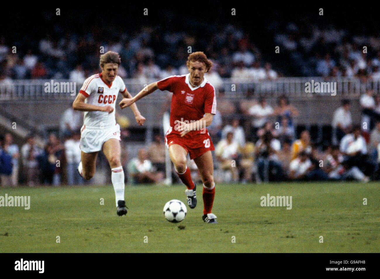 BULGARIA 1 lev 1980 World Football Soccer Championship Spain 1982 KM# 107 UNC 