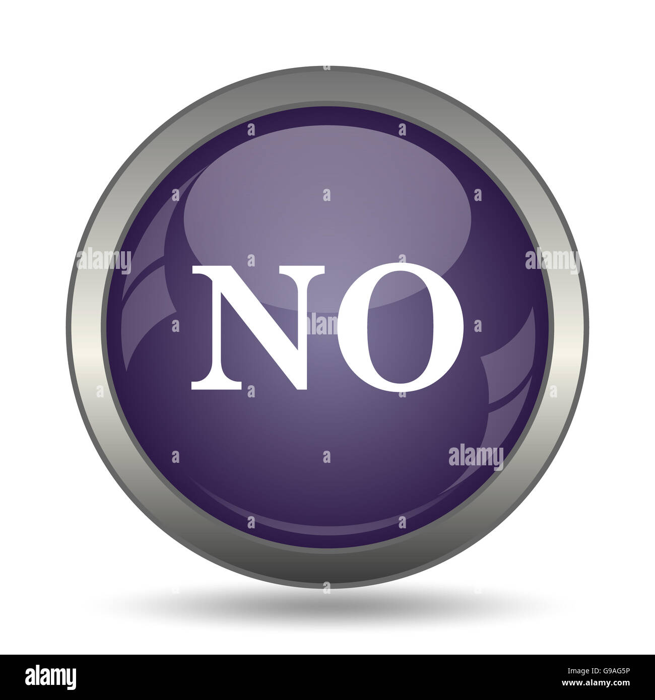 No icon. Internet button on white background Stock Photo - Alamy