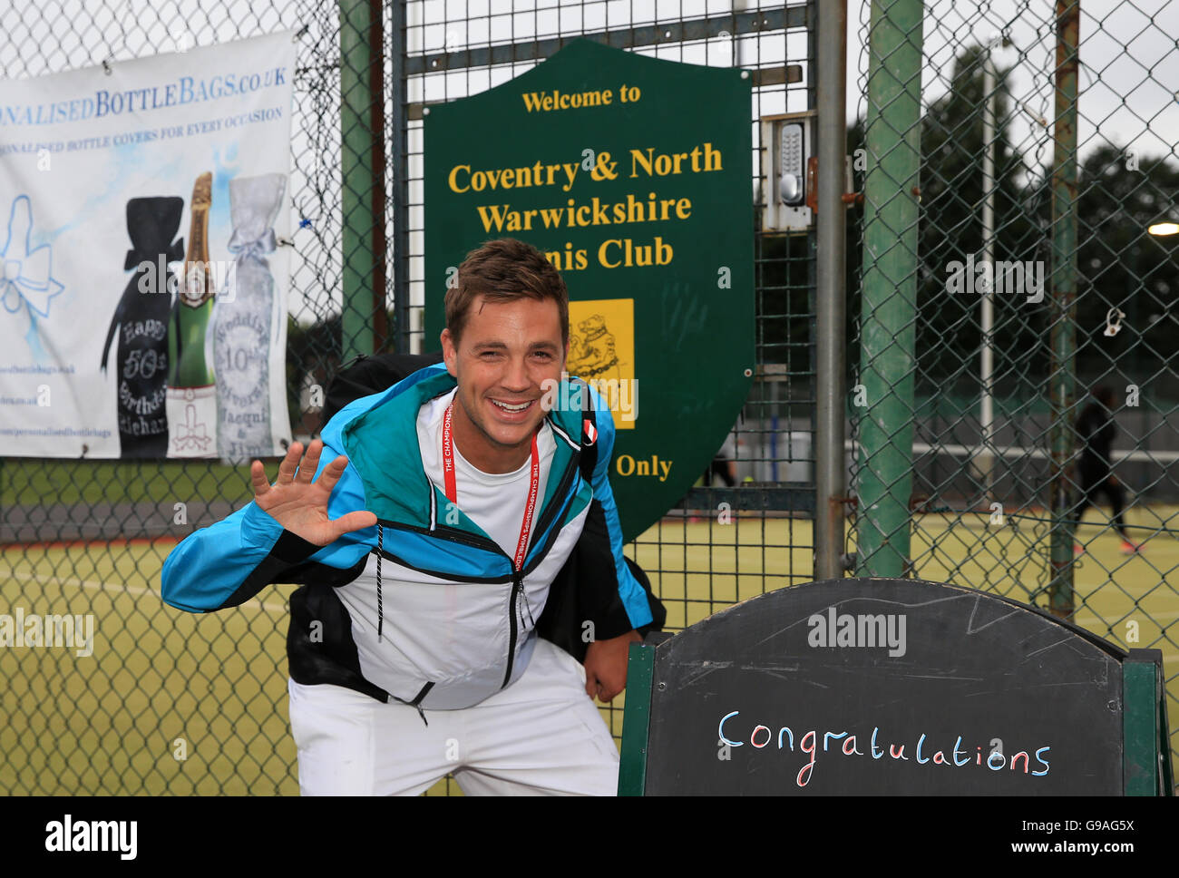Marcus Willis poses for photos at Coventry and North Warwickshire Tennis Club, Coventry. PRESS ASSOCIATION Images. Photo credit should read: Tim Goode/PA Wire Stock Photo