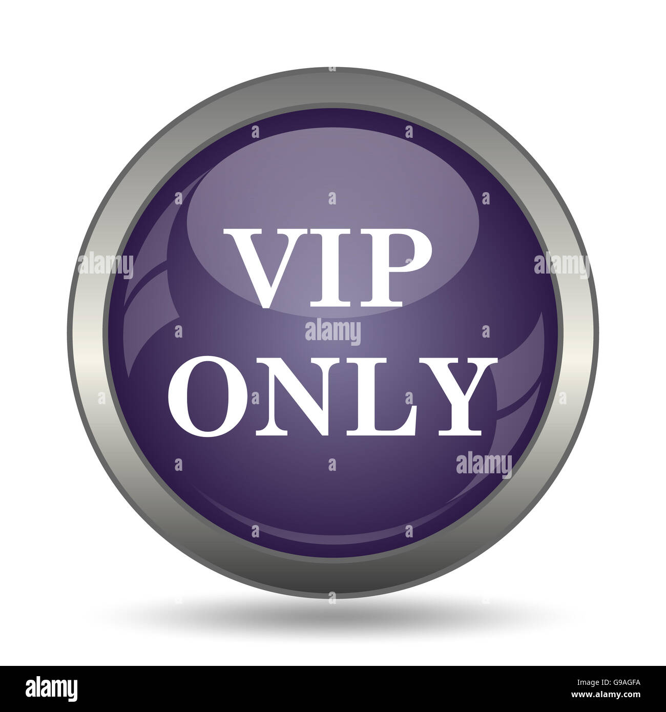 VIP only icon. button on white background Stock Photo Alamy
